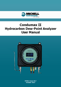 Thumbnail of document Manual - CD2-SYS Condumax II Analyzer w/Sample System